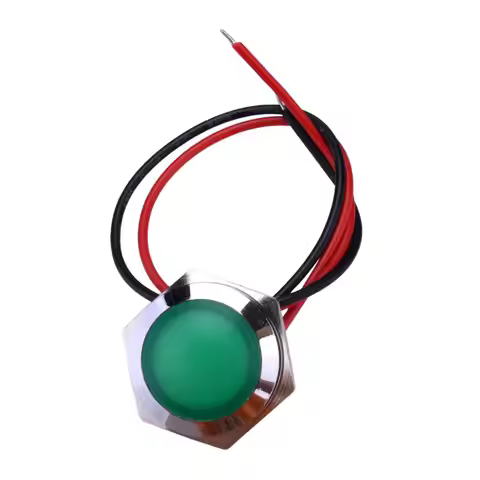 Green LED Indicator Pilot Light Panel Mount Lamp 3-6V fit for Yamaha RT1 TY250 DT1 CT2 DT3 CT1 1969-