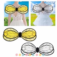 CRAFTML Bee Wings, Lightweight Black Yellow Fairy Wings, Fairy Costume Bee Costume Wings Stage Perfo