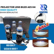 Bilens LED Projector Lens Biled AES H4 Super Bullaes Double Emitter Mini Projector Laser