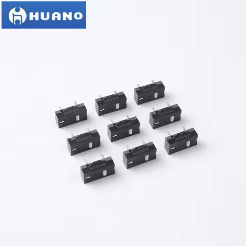 10Pcs-100Pcs New HUANO DIP-2 mouse micro switch 9.3*4.7*3.5mm MINI Button Switches for RIVAL 500 600