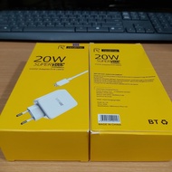 CHARGER REALME ORIGINAL 20W SUPER VOOC Micro USB Support HP Real Me C1 C2 C3 - Realme C11 C12 C15 -