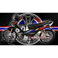 Honda Wave 100 Decal Sticker ( Jrp Design )