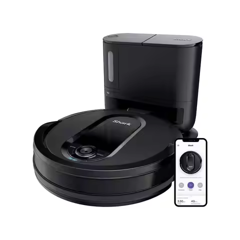 Shark IQ App-Controlled Self-Emptying Robot Vacuum, RV100AE/UR1000SR - Black (Renewed)