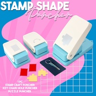 Stamp Shape Puncher for Keychain Hole, Stamp Crafts & Puzzle Making - 1pc