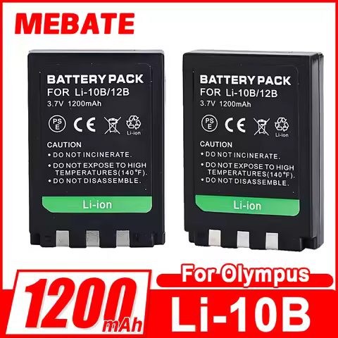 Li-10B Li-12B Battery 3.7V 1200mAh For Olympus U-300 400 410 500 600 800 810 1000 C-760 765 70 7000 