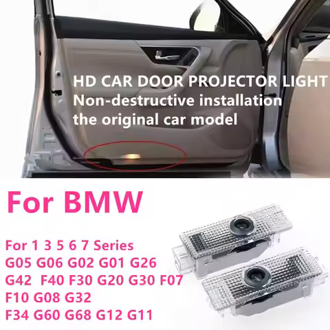 Led Emblem Lamps Car Door Light Luces Projector For BMW 1 3 5 6 7 Serie X1 X3 X5 X6 F10 E92 G30 E87 