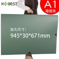 A1 Portable Binder Folder Korean Star Poster Storage Folder Metal Iron Folder Information Book for L