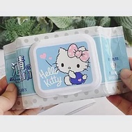 【正版商品】Hello Kitty酒精濕紙巾加蓋30抽 (三入一組) 濕巾3入組