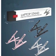 SS laptop Stand Portable Hands Free ABS Adjustable Foldable Laptop Desk Stand P6