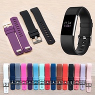 For Fitbit Charge 2 silicone strap soft rubber watch band accessories straps 15 color fashion 2020