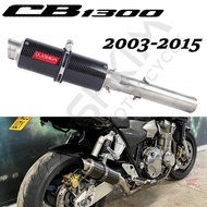 Slip-On For Honda CB1300 CB 1300 Pipe 2003 To 2015 Exhaust Motorcycle Exhaust Muffler Escape Db Kill
