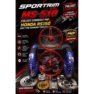 SPORTRIM ESL MS-510 FULLSET COMBO HONDA RS150 SIAP TYRE DIAMOND FULLSET COMBO PNP TERUS SIZE RIM 1.6