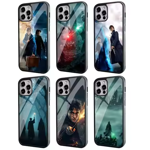 H-Harry P-Potter Phone Case Black Hard Plastic Phone Case For Iphone 17 Air 16 15 14 13 12 11 Pro Ma