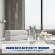 Resin Vacuum Spray Bottle, Travel Size, Press Pump, Cosmetic Lotion Dispenser