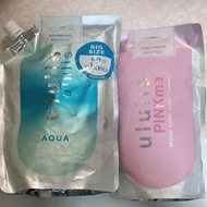 ululis 水盈養潤洗頭水 水盈潤澤洗髮乳 補充裝 松本清AQUA Moisture Shampoo & PINKMe Treatment Refills