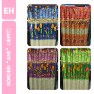 GORDEN AMI PLISKET MOTIF BUNGA TULIP UKURAN 100x200 CM FREE KAWAT S (TIPE JEPIT)