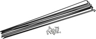 12 Pcs 14G J Bend 286mm x 2mm Bike Bicycle Spokes with Steel Black Stylish Design