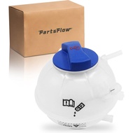 PartsFlow Coolant Reservoir Tank W/Cap For 2001-2006 Audi A3/S3/TT For 1999-2006 Seat Leon/Toledo Fo
