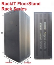 Hotdeal ( Free Shipping Klang Valley ) RackIT 19" 42U 800x800 Floor Stand Trunking Server Rack - 19"