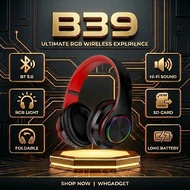 B39 Bluetooth Headphone Wireless headphone Headset Gaming Over Ear Headphones With Mic Wireless Earp