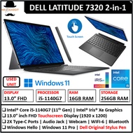 DELL LATITUDE 7320 2-in-1 LAPTOP (1 YEAR WARRANTY T&C) 13" FHD Touchscreen Core™️ i5-11th Gen Win 11
