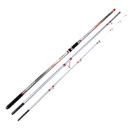 Hot Sale4.2Beige Carbon Three-Section Beach Surf Casting Rod Anchor Rod SURF On Fishing Rod, We Will