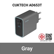 CUKTECH GaN3 AD653C / AD653T 65W หัวชาร์จเร็ว 3 พอร์ต รองรับชาร์จเร็ว PD3.0  QC  FCP  SCP (รับประกัน