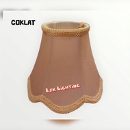 Hanging lamp clamp shade,/ lamp shade, wave clamp shade