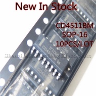 10PCS/LOT CD4511BM CD4511 SMD SOP-16 BCD to 7-segment latch/decoder chip  New In Stock B8OQ