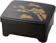 J-kitchens Takeaway Elephant Foot, Eel Box, Bowl Weight, Black with Pine (Inner Black), ABS Resin, P