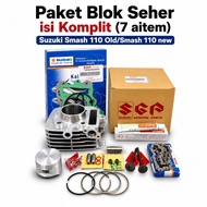 Complete Piston Block Package (7 items) SUZUKI Smash 110 Old/Smash 110 new - Febi Sparepart