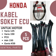 5 PCS SOKET ECU KABEL ECU SAMBUNGAN KABEL ECU HONDA MOTOR VARIO 125 LED 150 LED PCX 150 ADV DLL