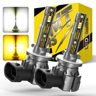 BMTxms 2Pcs H27W/2 881 LED Bulbs Fog Light for Cars Led Fog Driving Lamp High Light Sourse CSP Yello