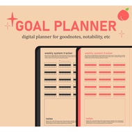2022 Goal Planner, Digital Planner, GoodNotes Planner, PREMIUM Planner, Habit Tracker, iPad Planner,