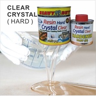 ( HARD RESIN ) Epoxy Resin AB Glue Resin High Quality Crystal Super Ultra Clear Transparent Hard Typ