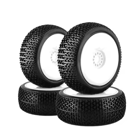 4pcs 116mm *45mmOff Road Buggy Tires Wheel 17mm Hex Hubs for 1/8 RC Racing Car 4WD Nitro HPI HSP CAM