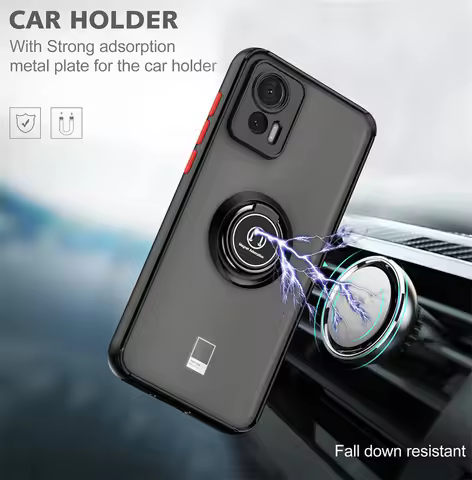 For Motorola Edge 30 Neo 5G Case Magnetic Ring Holder Stand Shockproof Phone Back Cover For Moto Edg