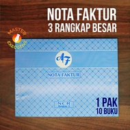 [Pack - 10 Books] AF 3-ply NCR Invoice Note Book Large B3 Duplicate/