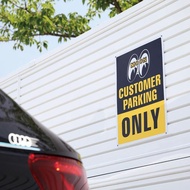 MOON Customer Parking Only Plate