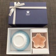 富士山陶瓷碗 & 櫻花小缽 2入禮盒組 顏色可自選