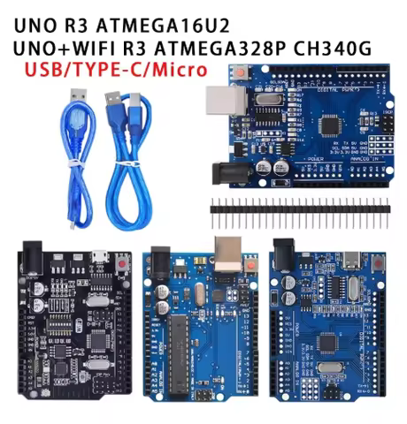 UNO R3 Official ATMEGA16U2/UNO+WiFi R3 MEGA328P Chip CH340G For Arduino UNO R3 Development Board WeM