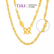 FC1 TAKA Jewellery 999 Pure Gold Chain Ripple