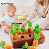 NONEDYODYE9I Plush Carrot Toys Funny Parent-child Interaction Toys Snuffle Mat Garden Child Educatio
