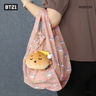 [พร้อมส่ง!] BT21 Doll Eco Bag พวงกุญแจตุ๊กตาที่มาพร้อมถุงผ้าลายสุดคิ้วท์ ✅ ของแท้ 💯