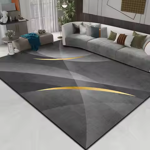 Deluxe Grey Carpet Living Room Decoration Home Bedroom Carpet Lounge Rug Entrance Door Mat Foot Area