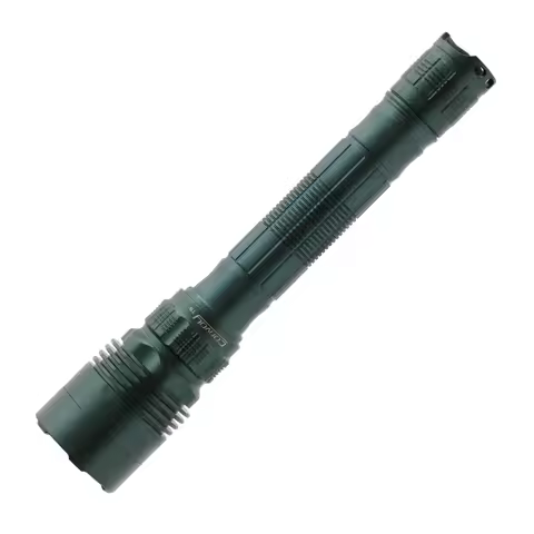 Dark Green Convoy T9 2xAA/14500 Flashlight, 12-Group Driver up to 6A, Smooth Reflector, Tailstand Al