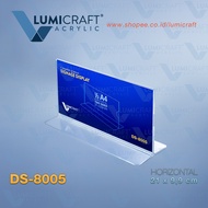 Acrylic Product Name Display Acrylic Tent Card/ T-shaped Display case size "Three A4" Horizontal (21