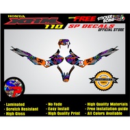 XRM 110 Honda carb full set sticker decals Durable and High Quality materials
