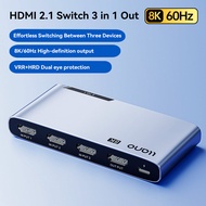 llano HDMI 2.1 Switch 3 in 1 Out 8K60Hz with Remote 4K120Hz 240Hz VRR HDR10Dolby Atmos CEC 48GbpsHDM