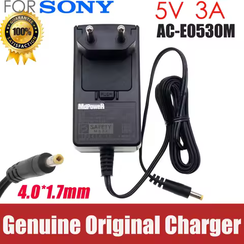 5V 3A Original Power AC Adapter Charger For SONY SRS-XB30 AC-E0530M SRS-XB41 Portable Speaker Dock P